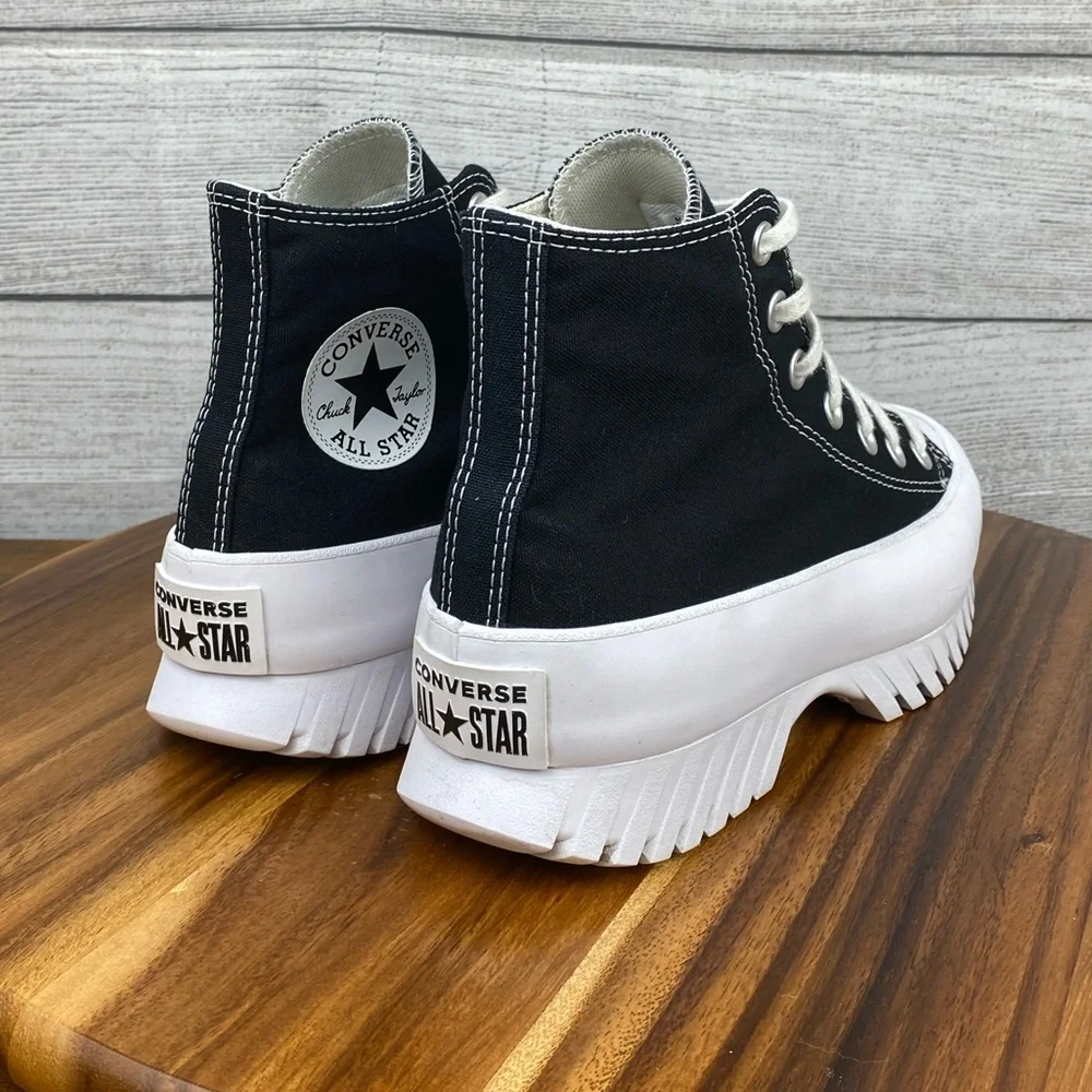 Converse Chuck Taylor All Star Lugged 2.0 Black White Shoe A00870C Women’s 7.5
